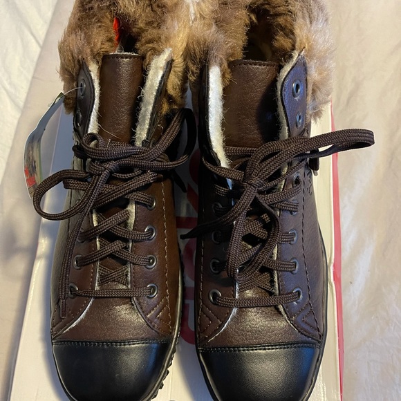 Rieker leather fur-lined short boots CORDULA - Picture 2 of 16